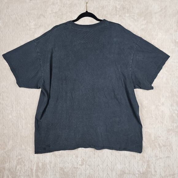 Vintage Y2K Graphic Shiry Mens XL Asian Yin Yang Skull Streetwear Grunge Dragon - Picture 5 of 5